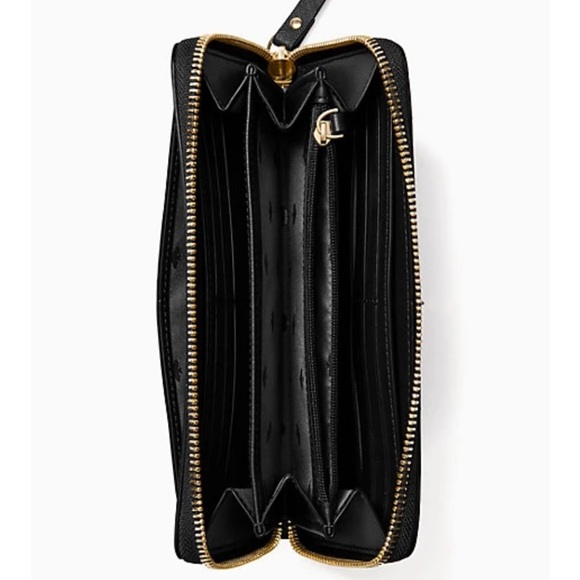 Kate Spade NWT large black purse with wallet - Picture 10 of 11